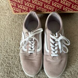 Vans Old Skool Women's Blush Suede Canvas Sneakers Sz 8